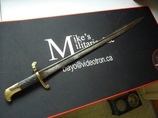 Scarce P.1855 British Lancaster Sword Bayonet