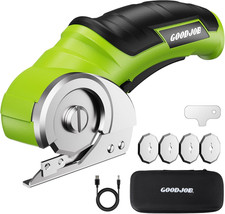 4V Cordless Electric Scissors for Cardboard Cutter with 4 SK5 Blades