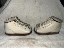 Vintage 50s White Leather Orthopedic Sabel's Shoes