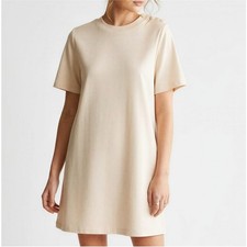 NWT SÉZANE Selena Mini Shirt Dress, Cream, Medium