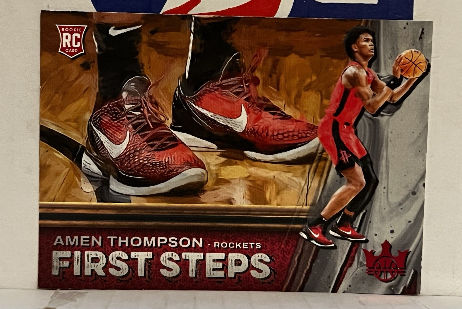 2023-24 Panini Court Kings #4 Amen Thompson First Steps /149 Ruby Rookie RC #4