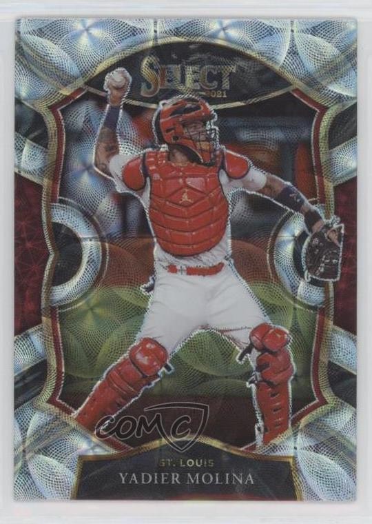 2021 Panini Select Concourse Scope Prizm Yadier Molina #35 0p0