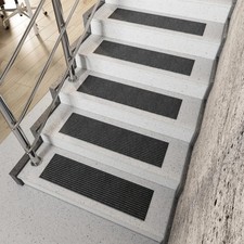 Non-Adhesive, Slip Resistant, Heavy-Duty, Washable Stair Treads, 8" x 30"
