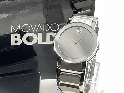 Movado 84 G1 4896 Mirror Museum Sapphire Crystal Mens Watch In Box