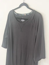 Cuddl Duds Smart Comfort Nightshirt Top Size XL Black Soft Cozy
