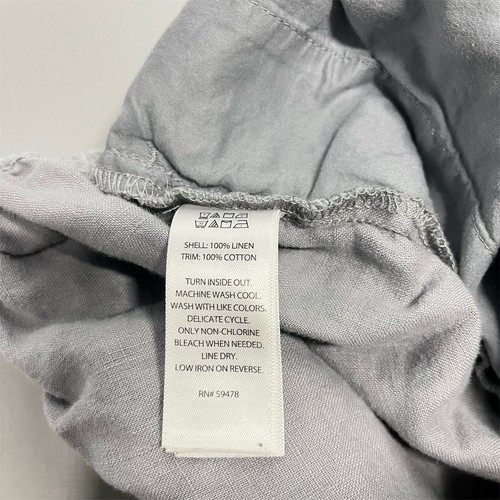 Kenar Linen Capri Pants Size XL Women's Wide-Leg Gray - Bild 7 von 10