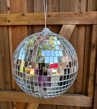 Disco Ball 6" Silver Mirrored Party Decor