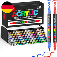 168 Farben Acrylstifte FüR Steine Wasserfest Mit Doppelspitze (Feine Spitze Und