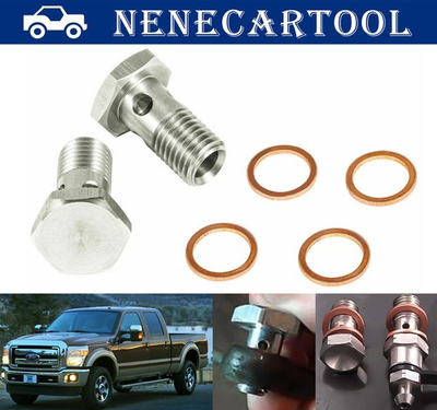 #ad #ad Diesel Fuel Banjo Bolt amp; Washer Kit For Ford 6.0L and 6.4L Powerstroke F250 F350 $22.15