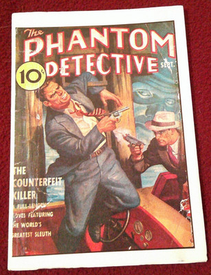 Phantom Detective September 1938 Hanos reprint pulp The Counterfeit Killer