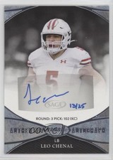 2022 Sage Aspire Silver 13/25 Leo Chenal #ASP-LC Auto 2b2