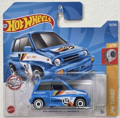 Hot Wheels '85 Honda City Turbo II, blau, HW Turbo KOSTENLOSER VERPACKTER Versand 