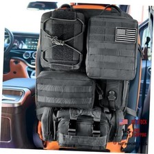 6 Pack Tactical molle seat back organizer,Universal tactical back seat car