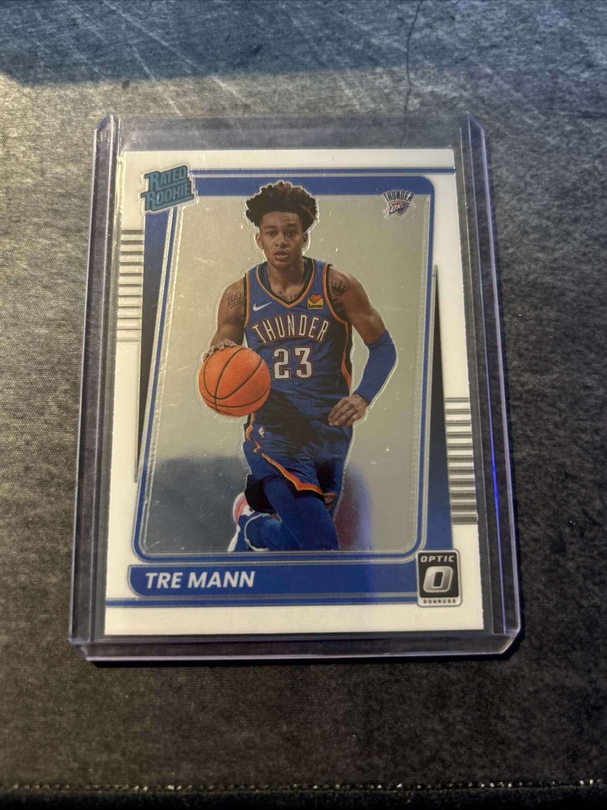 2021-22 Panini Donruss Optic Holo Tre Mann Rated Rookie No. 168 - Thunder