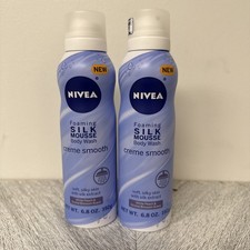 2 NIVEA Soft Foaming Silk Mousse Body Wash 6....