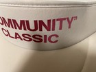 Vintage Visor Hat Community Classic. Pre-owned. White. — photo 2