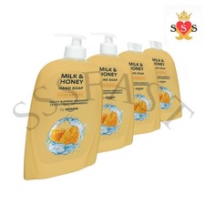 Milk & Honey Hand Soap, 4 x 500ml 500 ml (Pack of 4) 3.50 per litre