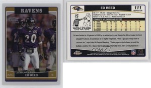2006 Topps Chrome Refractor Ed Reed #111 HOF