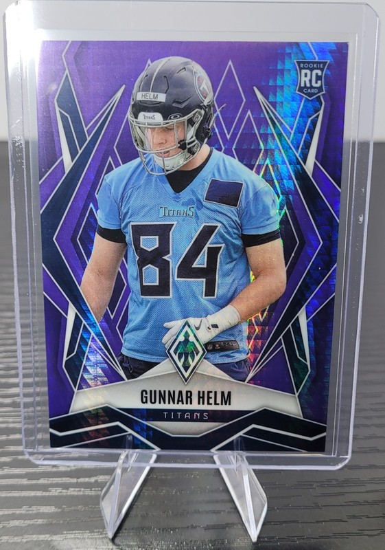 Gunnar Helm 2025 Phoenix #246 Purple Hyper Prizm 200/249 Titans RC 