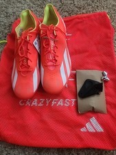 Adidas X Crazyfast SG Soft Ground Soccer Cleats Red IF0646 Men's Sz 5.5 W/bag