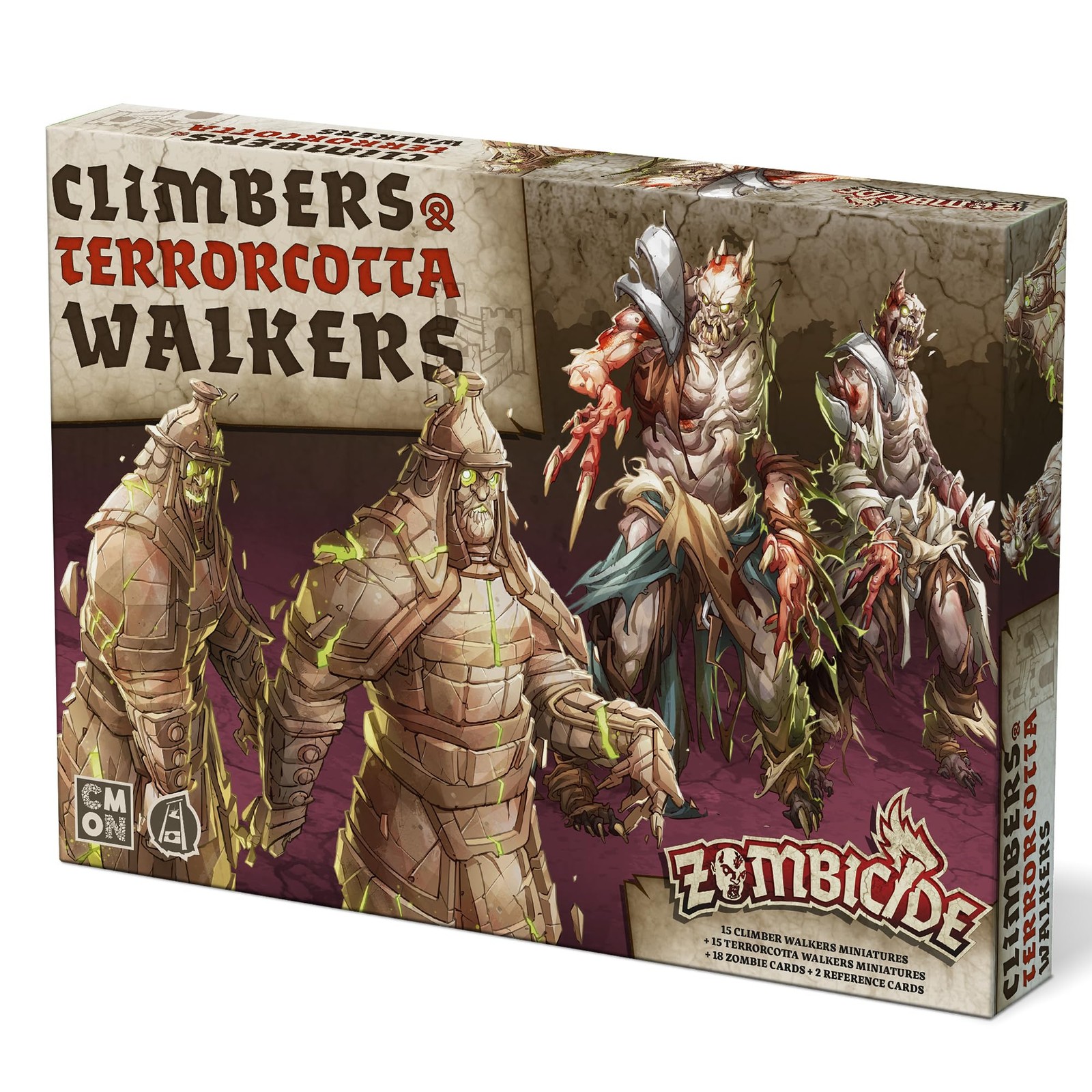 CMON   Zombicide: White Death Expansion: Climbers & Terrorcotta Pack   Board Gam