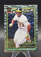2026 Topps Series 1 #T91-52 Rickey Henderson Silver Crackle Foil Board card 1991