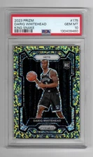 2023 PRIZM BASKETBALL #175 DARIQ WHITEHEAD KING SNAKE ROOKIE CARD SSP  PSA 10