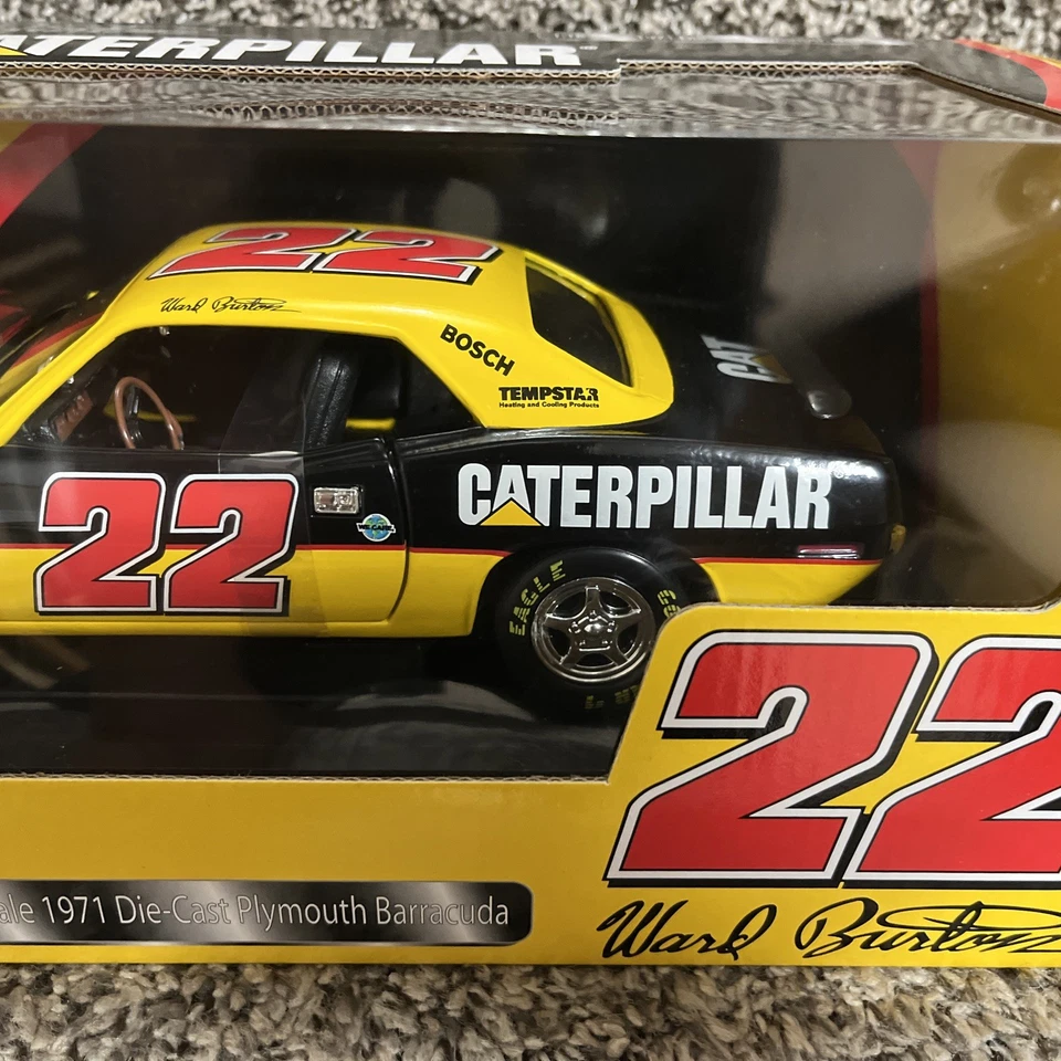1:18 Racing Champions #22 Ward Burton 1971 Plymouth Barracuda Novo! - Imagem 3 de 4