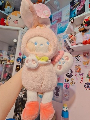 POPMART Bobo & Coco Granatapfel Hase Plüschtier Set Brandneu Kawaii Stofftier