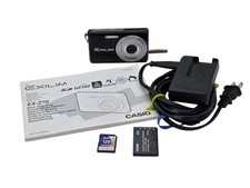 Casio Exilim EX-Z60 6.0MP Digital Camera Black W/ Charger & SD Card