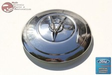 1935 Ford Licensed Passenger Car Pickup Truck Stainless Steel Hub Cap V8 Script