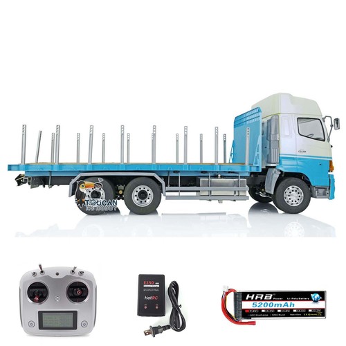 LESU RTR RC Tractor Truck Flatbed Lorry Cargo Trailer 1/14 6x4 Radio Control Car - Picture 6 of 15