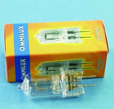 OMNILUX Halogenlampe 120V 300W Gx-6,35 Stiftsockel-Studiolampe G-6,35 Gx6,35 NEU