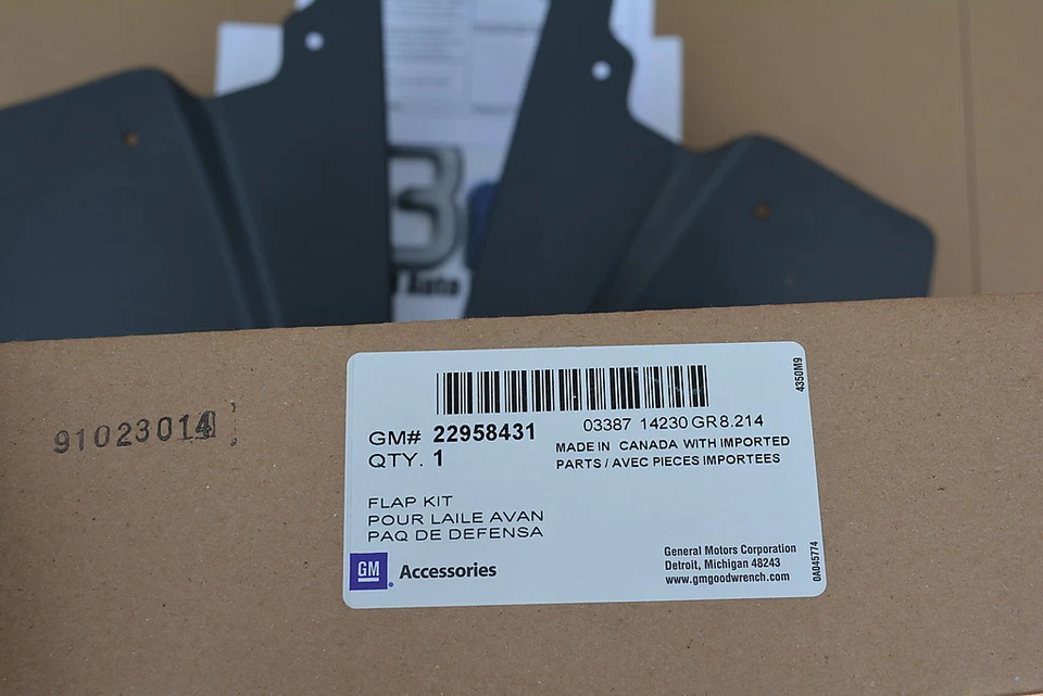 Chevrolet Colorado GMC Canyon 2015 protector contra salpicaduras moldeado delantero nuevo OEM 19435493 Foto 4 de 4