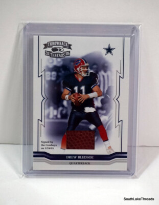 2005 Drew Bledsoe Throwback Threads Game Used Ball COWBOYS
