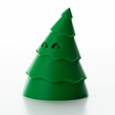 Cute 3D Printed Green Chritsmas Tree Toy With Pop Out Legs