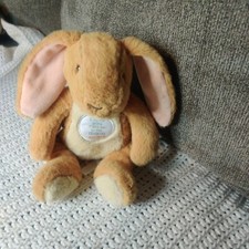 Guess How Much I Love You To the Moon and Back Bunny Rabbit Brown Plush 8”