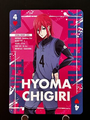 Hyōma Chigiri Blue Lock Playing Card Japanese JAPAN H4 Kodansha Very Rare
