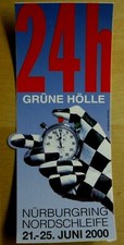 Aufkleber Sticker 24 Stunden NÜRBURGRING Nordschleife Grüne Hölle 2000 KULT 142