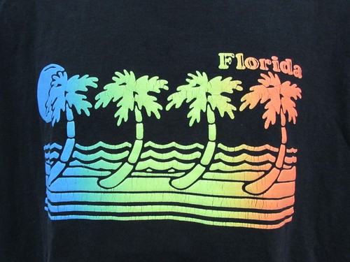 VTG Tennessee River Gold Tee Men XL Single Stitch Raised Graphic Two-Sided USA - Picture 5 of 12