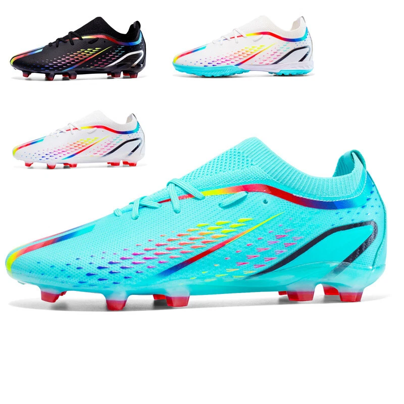 Mens Junior Boys Girls Football Boots AG FG Soccer Training Shoes
