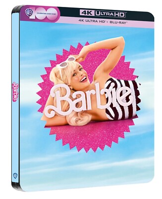 Barbie - Limited Steelbook (4K UHD Blu-ray, Region Free) EU Import *NEW&SEALED*