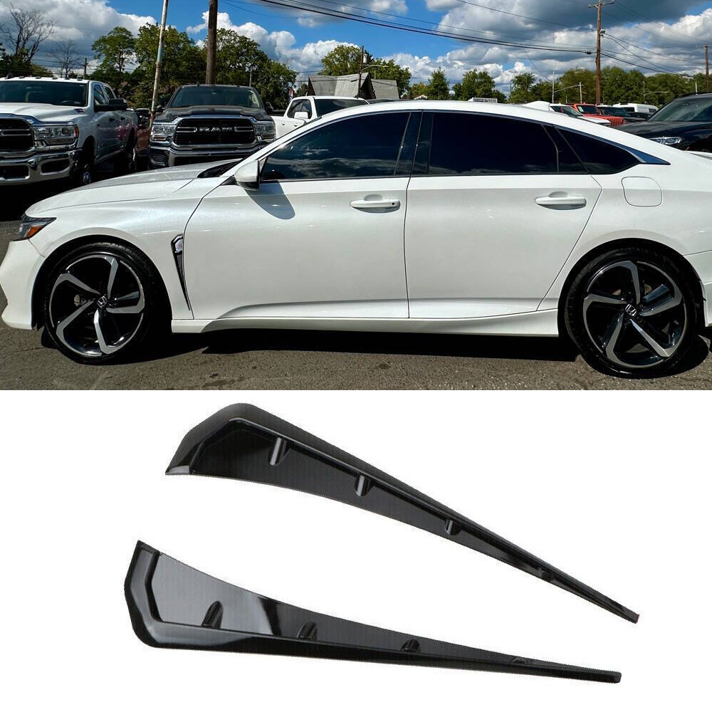Glossy Black Soft TPU Side Fender Air Vents  Wing Cover For Honda Accord Civic