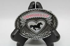 Western Cowgirl Up with Heart Design Belt Buckle Cowgirl Gifts