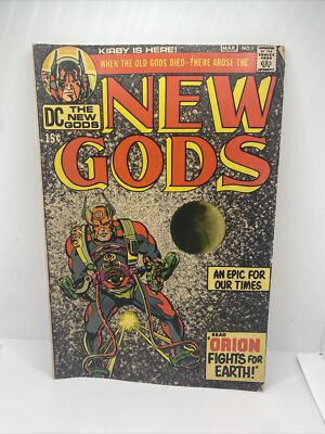 1971 DC COMICS - NEW GODS #1 - 1ST APPEARANCE ORION Jack Kirby Art See Pics
