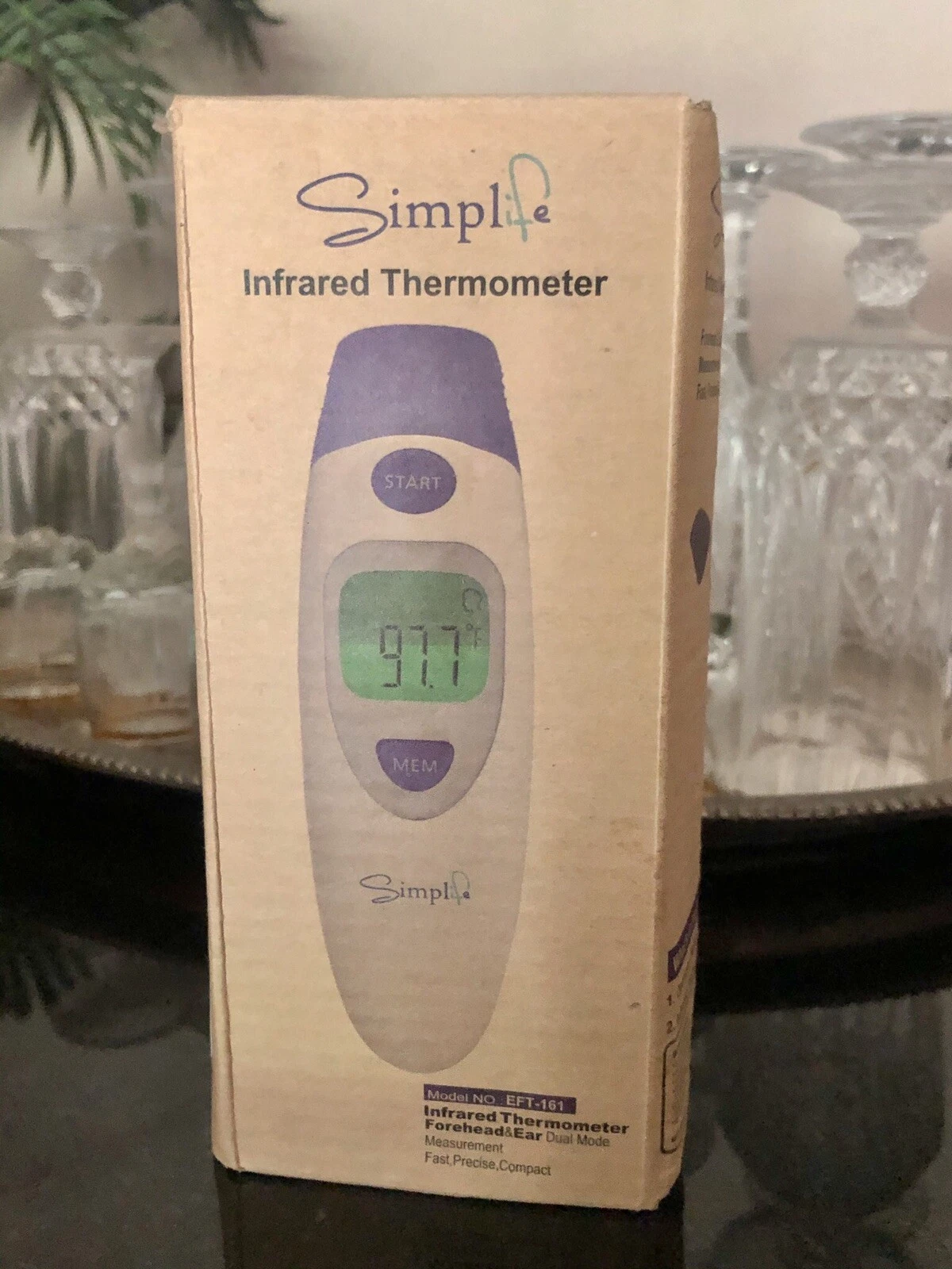 Simplife Dual Mode Non-Contact Forehead & Ear Infrared Thermometer Quick Reading