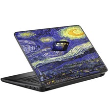 Protective Vinyl Skin Decal for HP 2000 Laptop 15.6" / Tardis Starry Night
