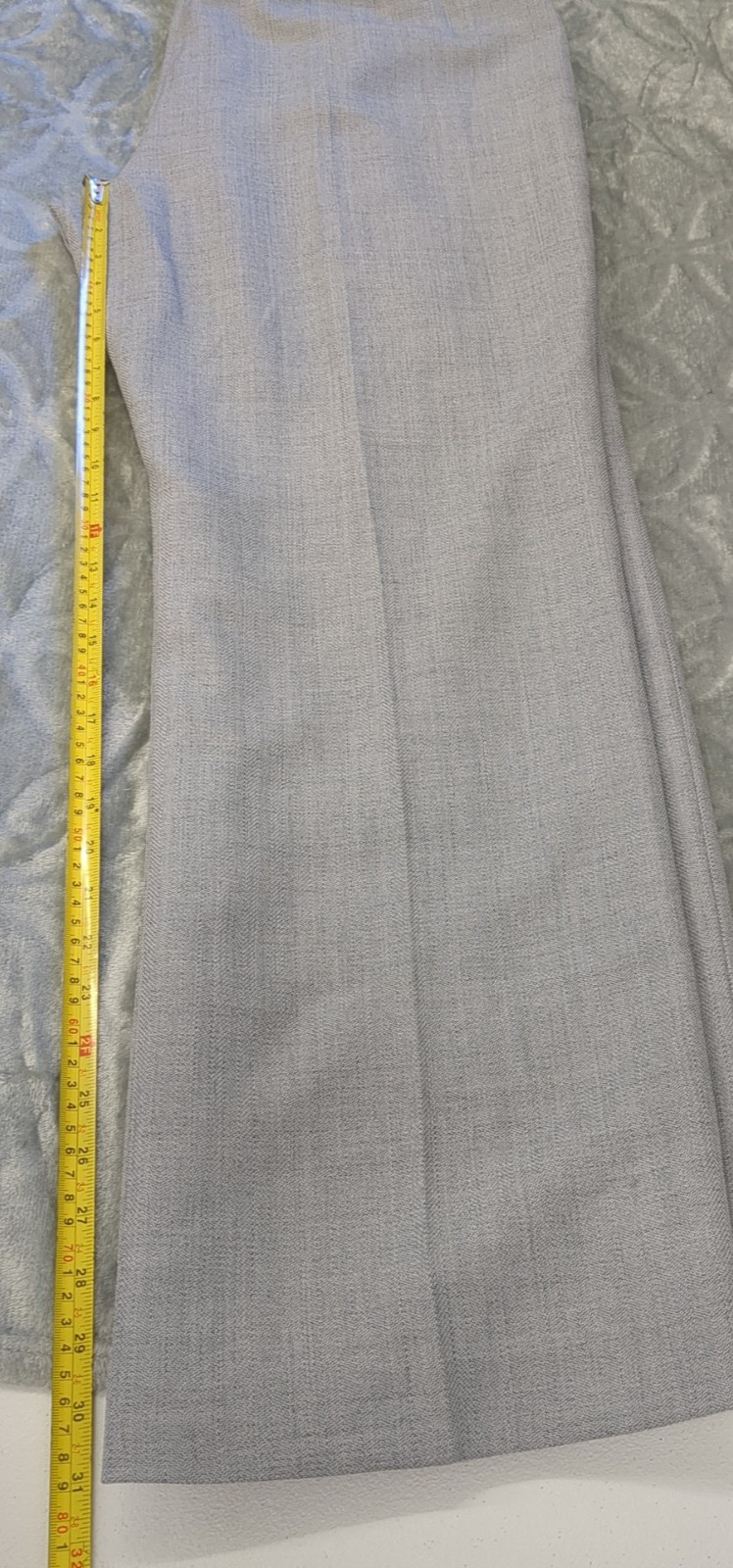 Le Suit Plus Women's Herringbone 2PC Pant Suit Heather Grey, Sz-16