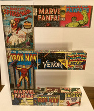 Marvel Comics Wood Letter Art Wall Decor - Letter E