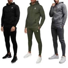 Gym King Mens Full Tracksuits Bottom Set Hoodie Sweatshirt 2 piece